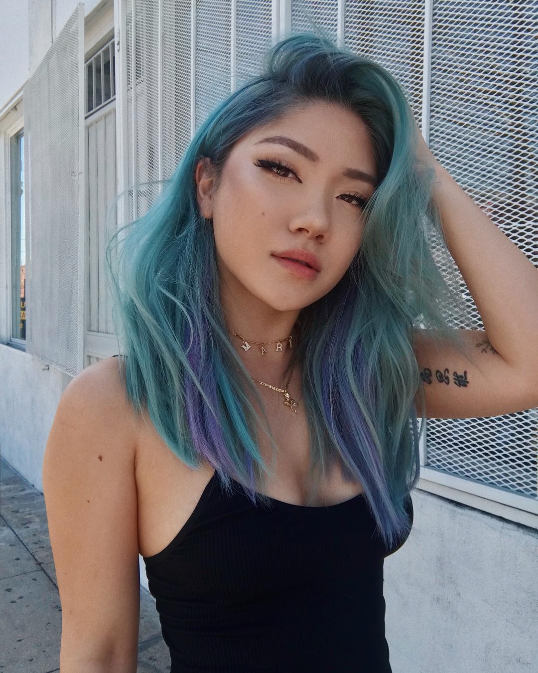 cabelo azul 60