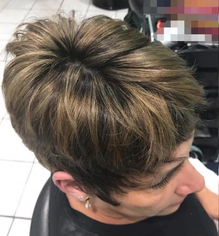 cabelo curto platinado 427