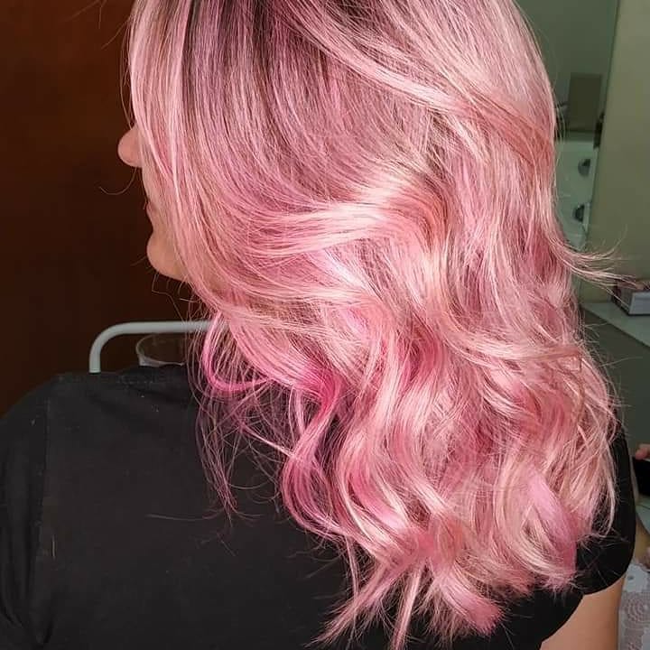 cabelo rosa pastel 57