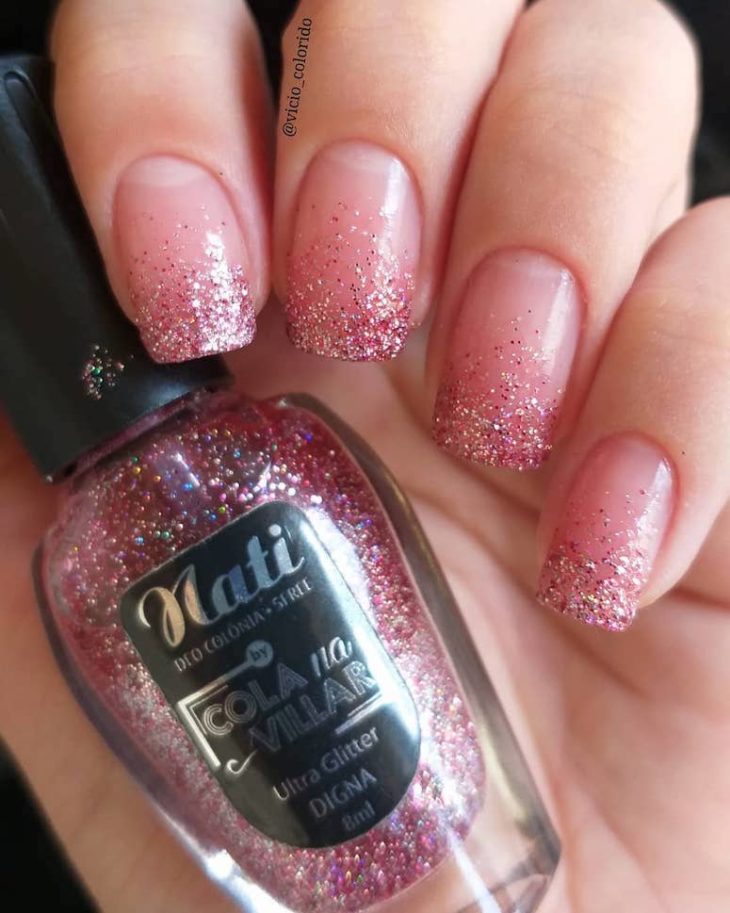 unhas com glitter 62