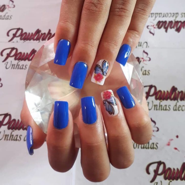 unhas decoradas com flores 201