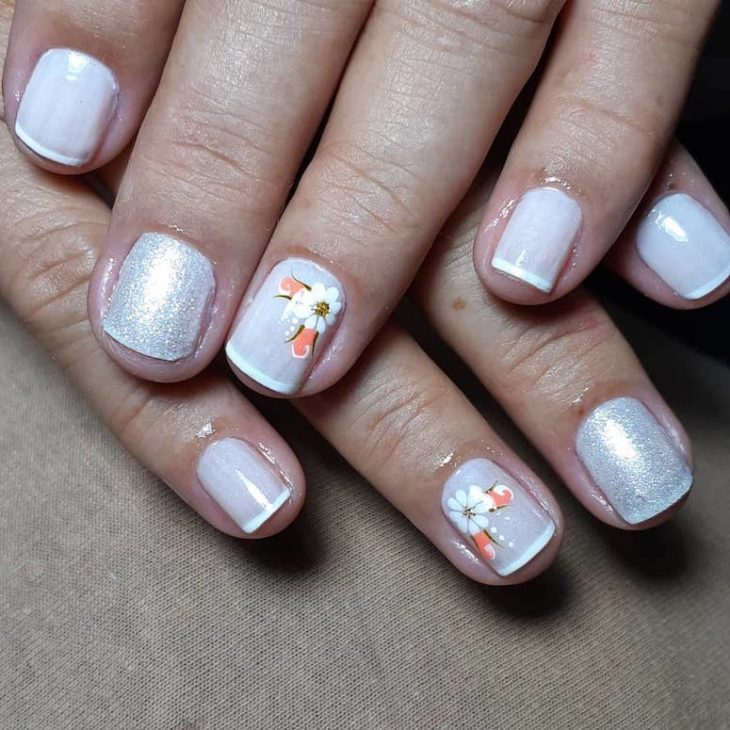 unhas decoradas com flores 140