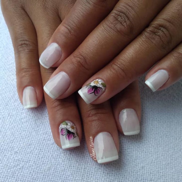 unhas decoradas com flores 162