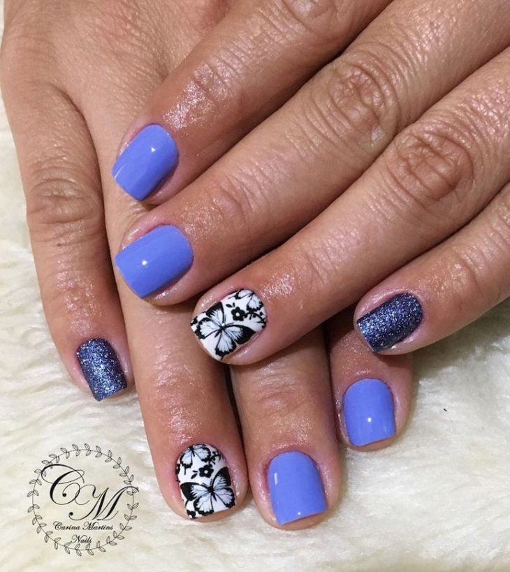 unhas decoradas com flores 181