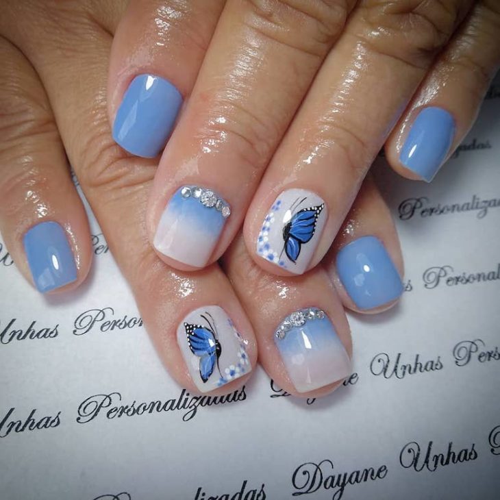 unhas decoradas com flores 184