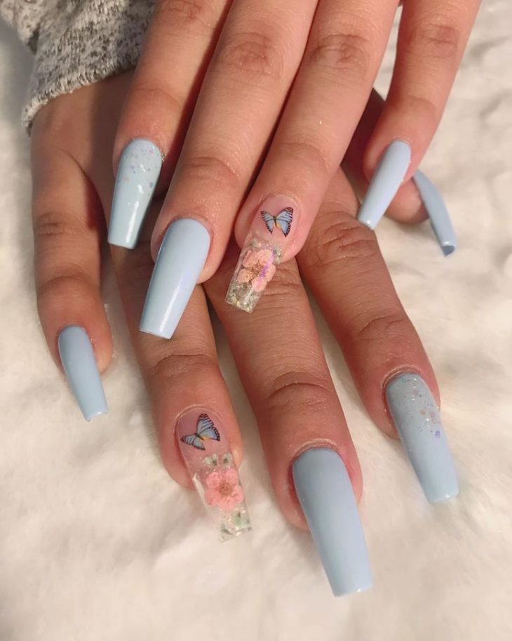 unhas decoradas com flores 192