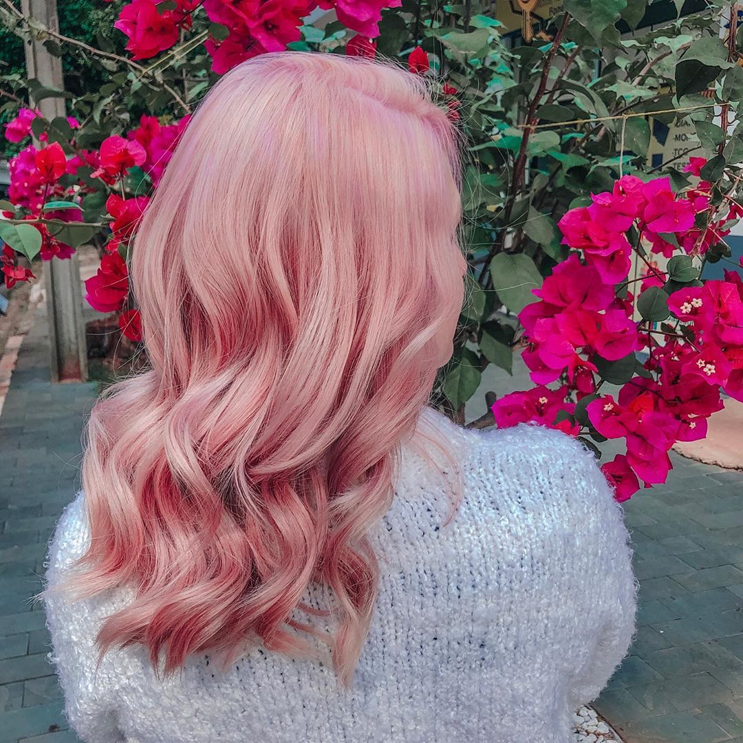 cabelo rosa pastel 99