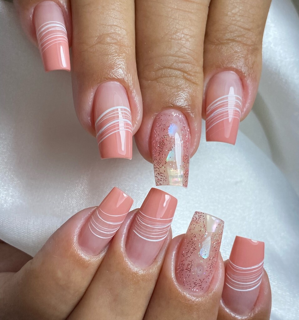 unhas de gel noiva