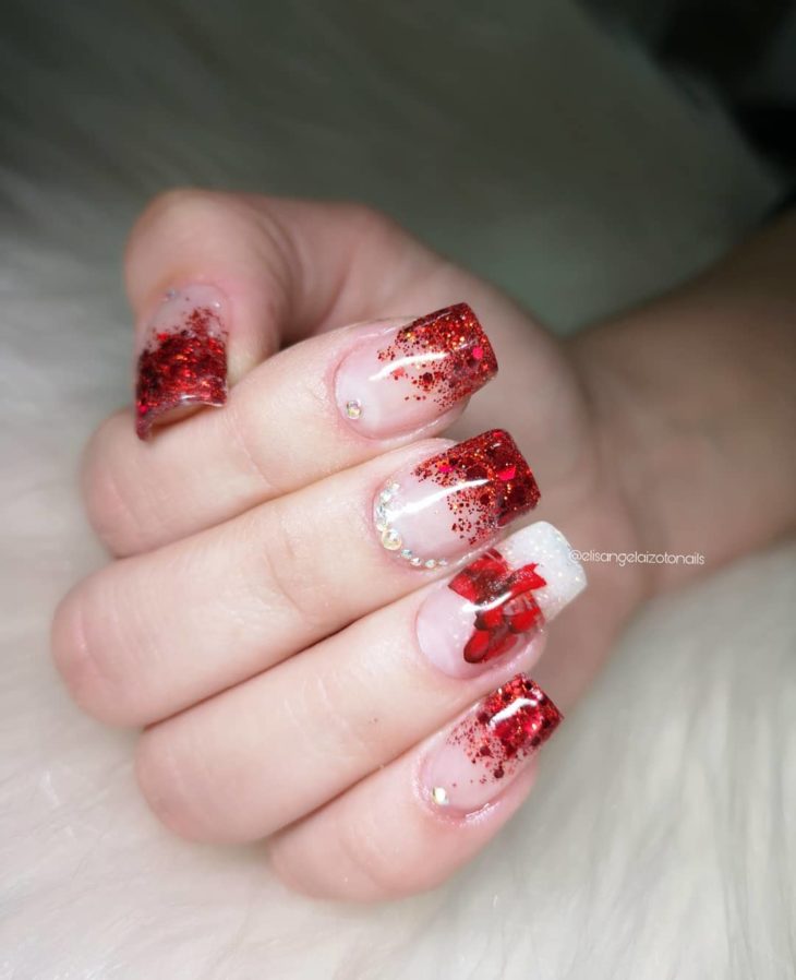 Unhas decoradas vermelhas 57