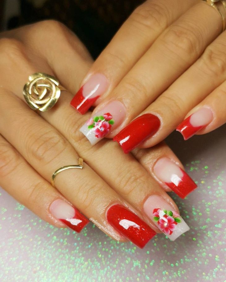 Featured image of post Unhas Decoradas Simples Vermelho Por isso selecionamos 20 fotos lindas para inspirar nossos seguidores