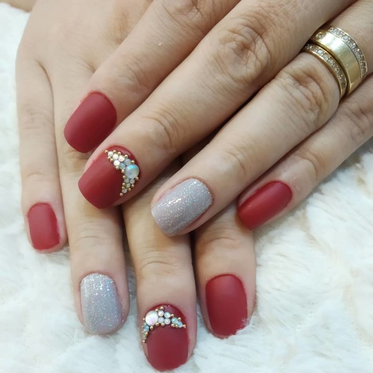 Unhas decoradas vermelhas 65