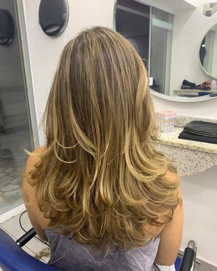 corte degrade cabelo liso