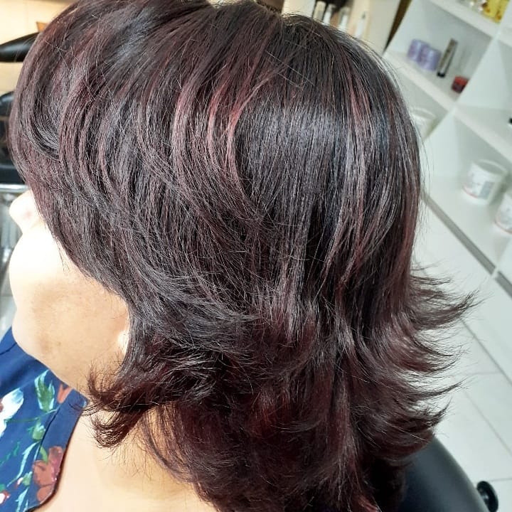 Corte degradê feminino 76