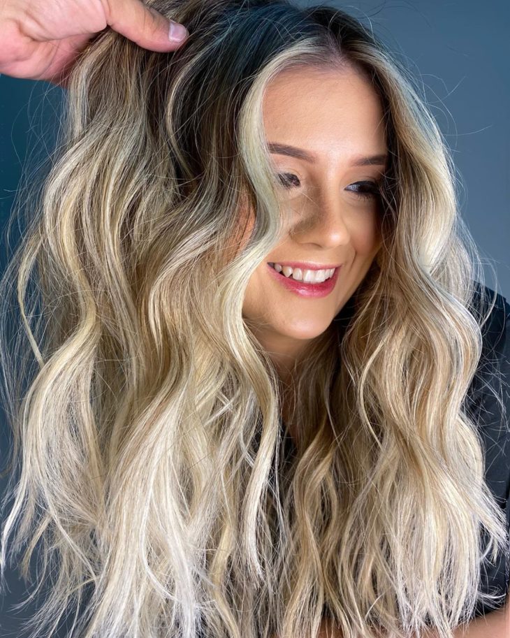 ombré hair platinado 56