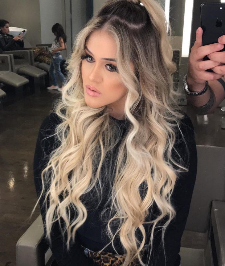 ombré hair platinado 69