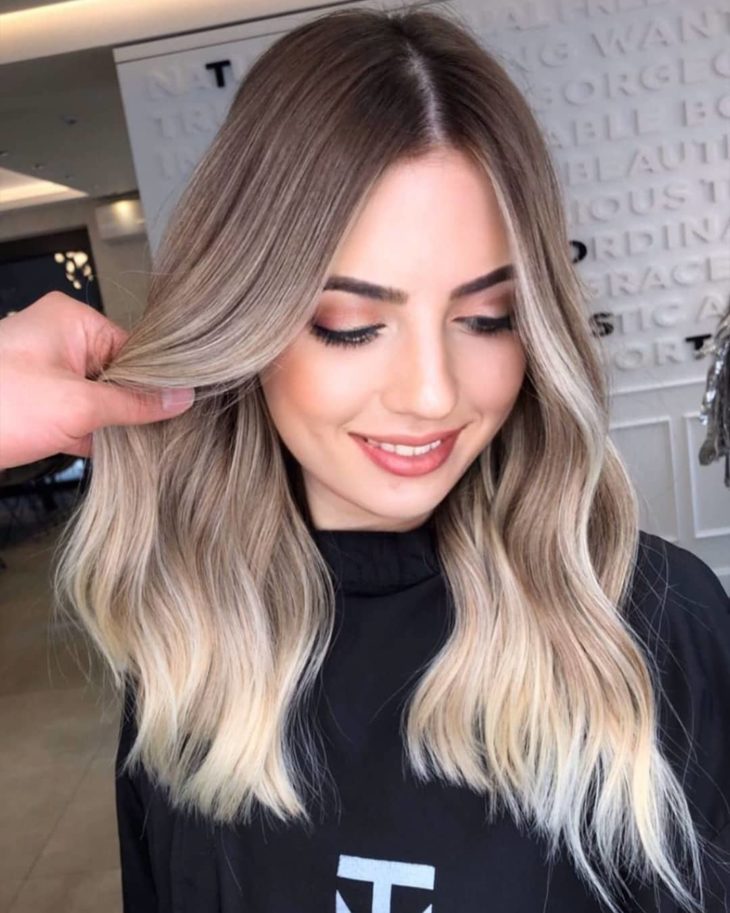 ombré hair platinado 89