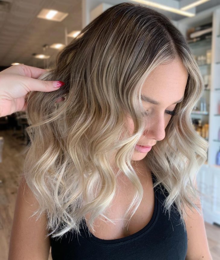 ombré hair platinado 97