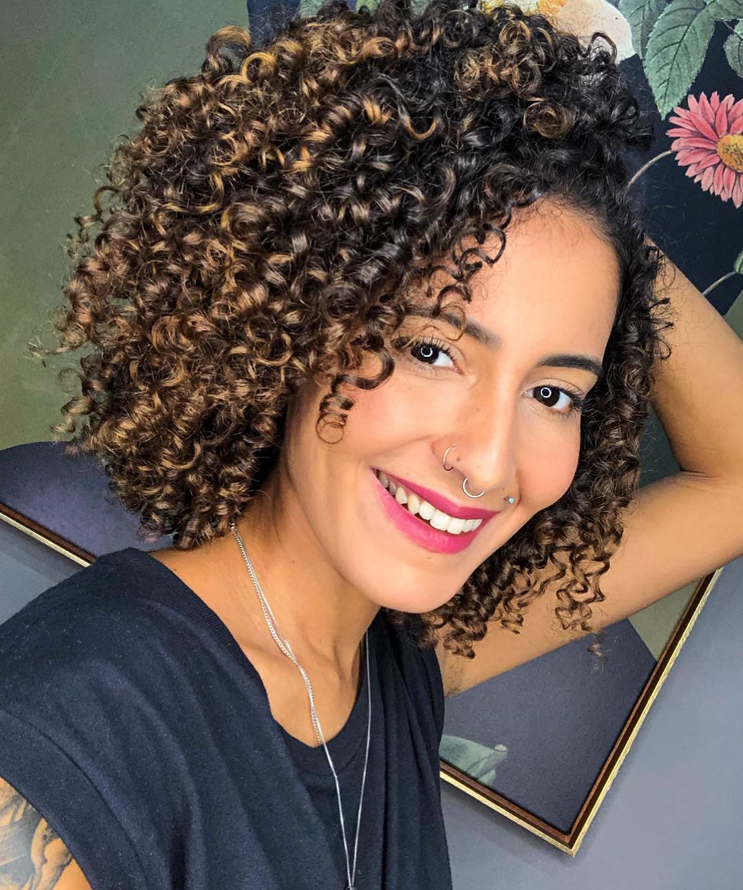 cabelo curto com mechas 92