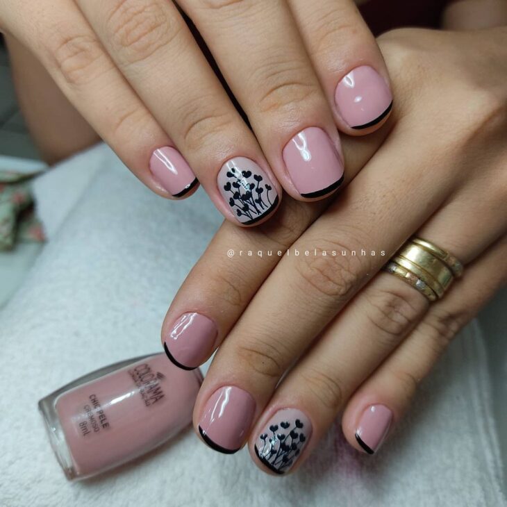 unhas decoradas nude 78