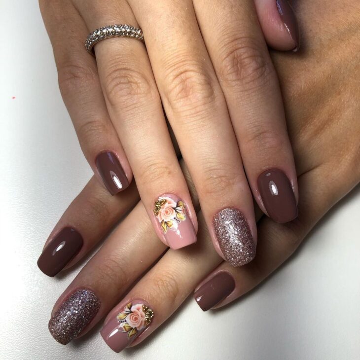 unhas decoradas nude 108