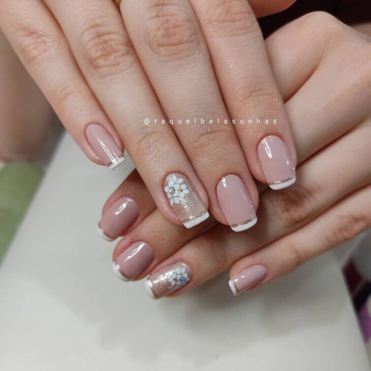 unhas decoradas nude 68