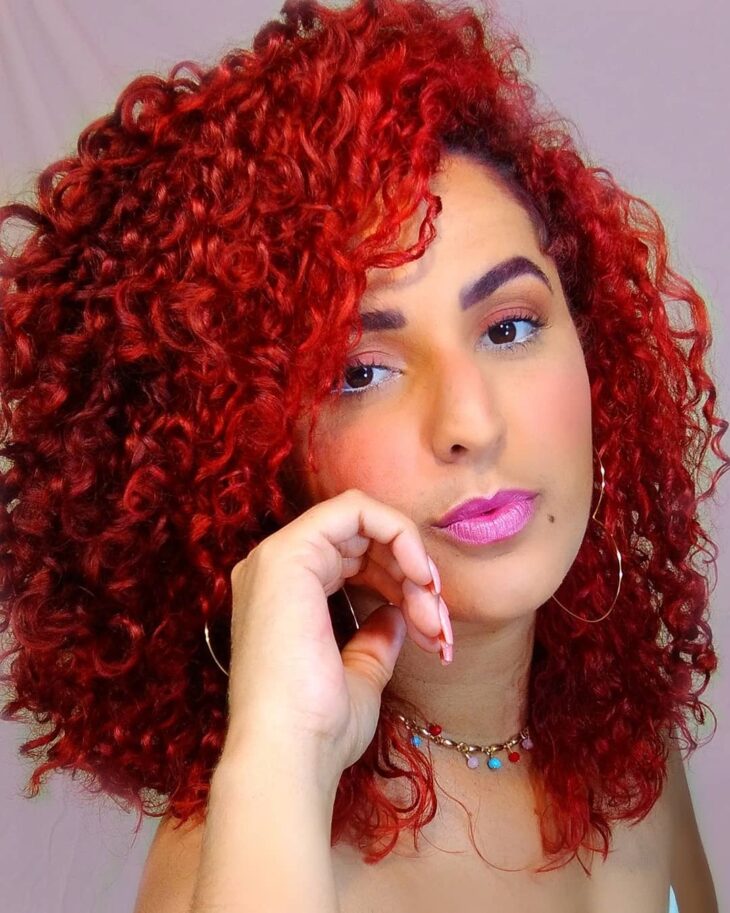 cabelo cacheado vermelho 66