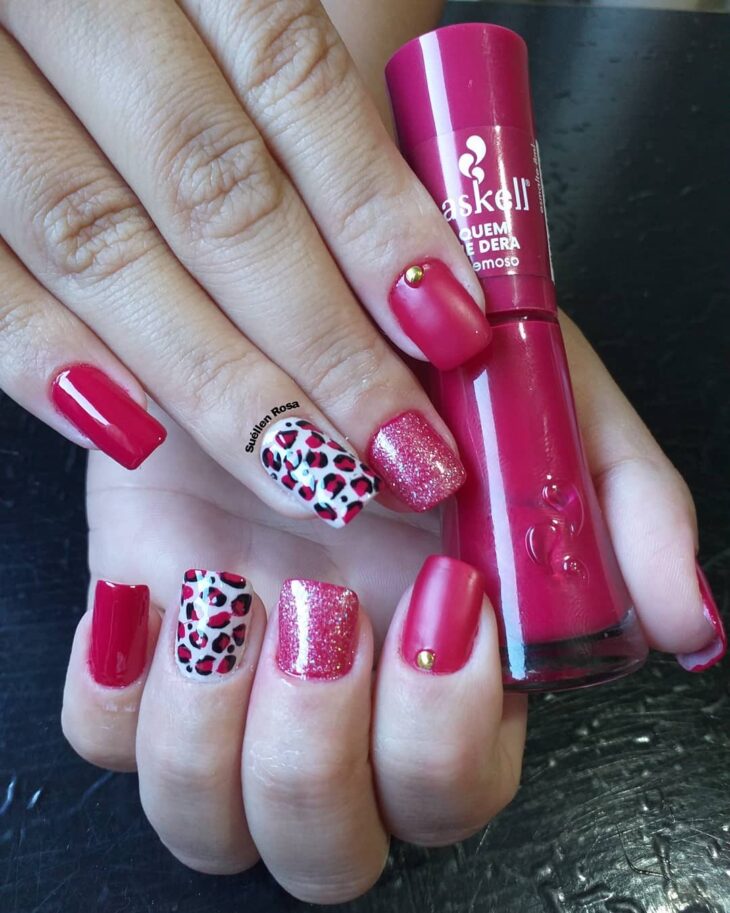 unhas decoradas rosa 115