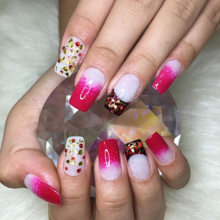 unhas decoradas rosa 121