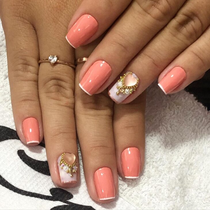 unhas decoradas rosa 142