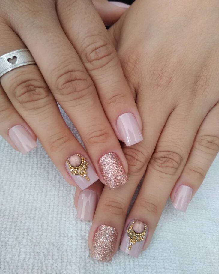 unhas decoradas rosa 144