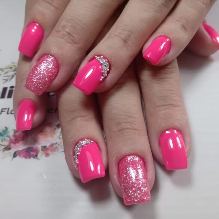 unhas decoradas rosa 164