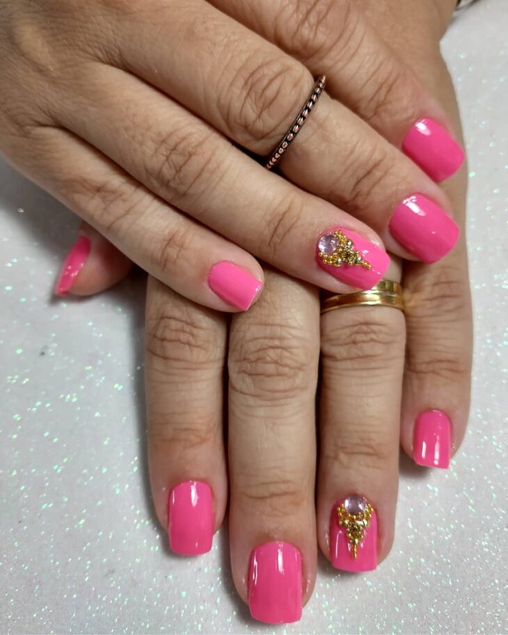 unhas decoradas rosa 165