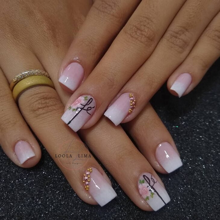 unhas decoradas rosa 169