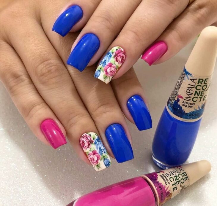 unhas decoradas rosa 176