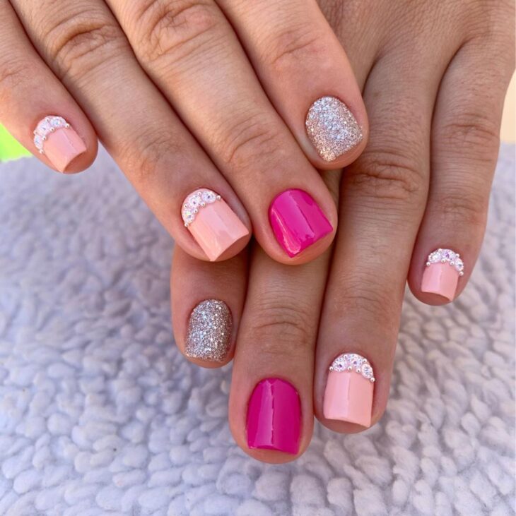 unhas decoradas rosa 178