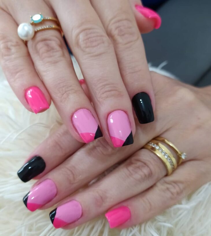 unhas decoradas rosa 181