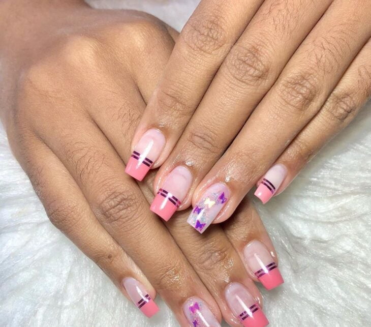 unhas decoradas rosa 184