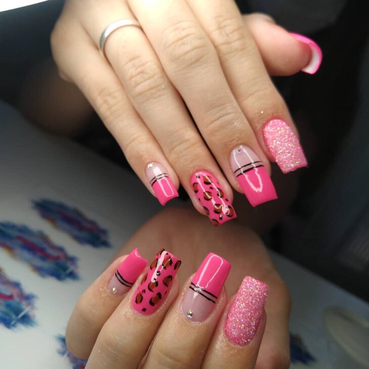 unhas decoradas rosa 185