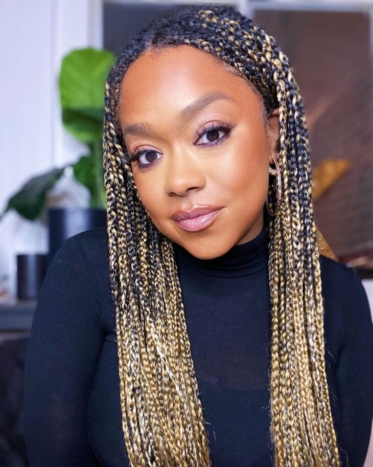 box braids loiro 49