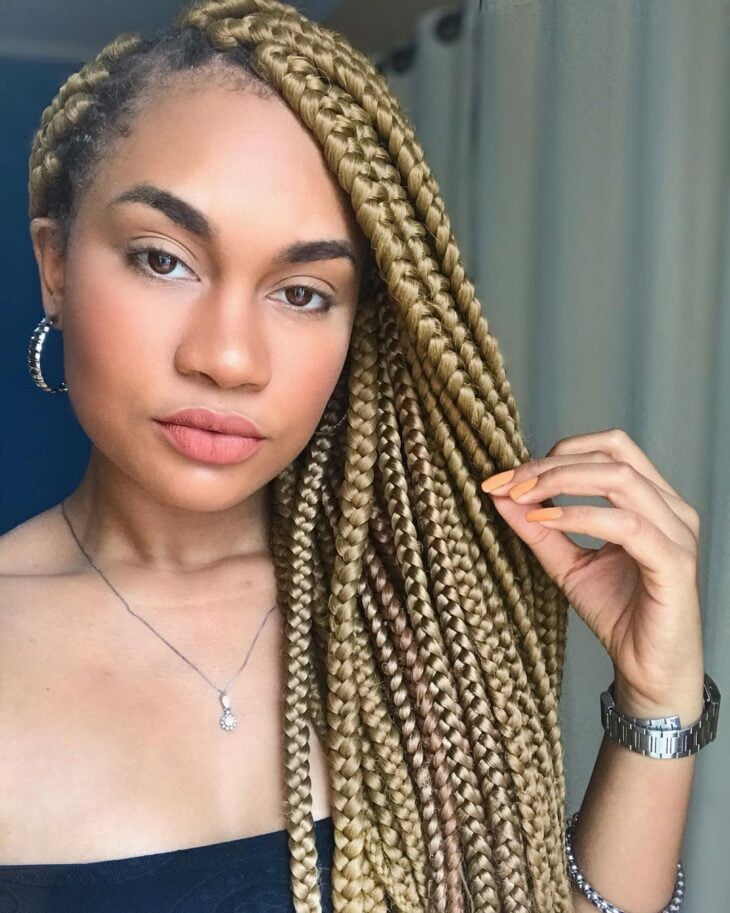 box braids loiro 72