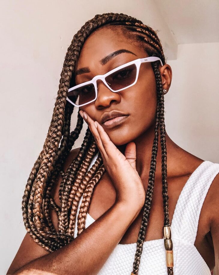 box braids loiro 53