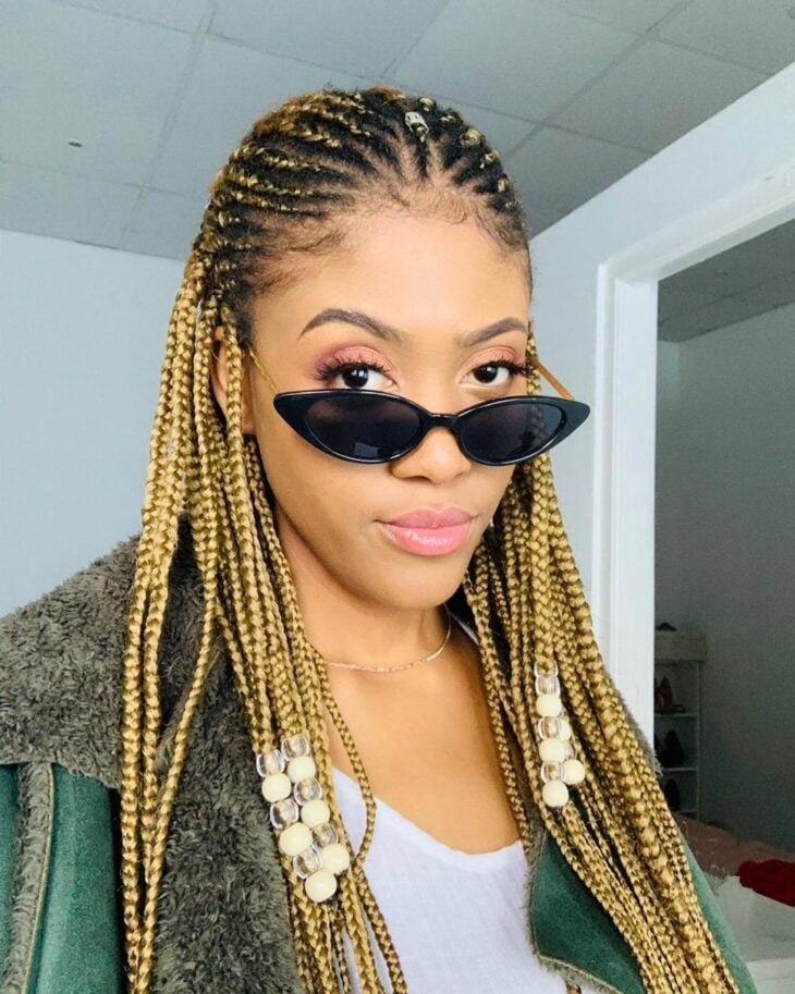 box braids loiro 77