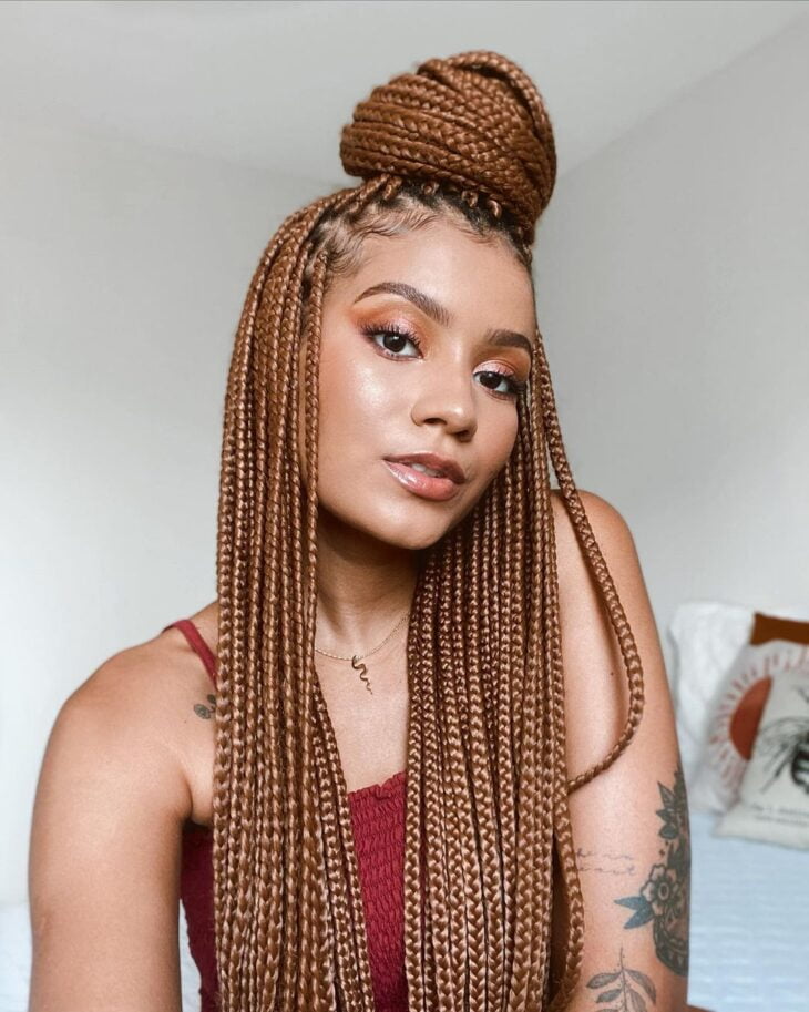 box braids loiro 62