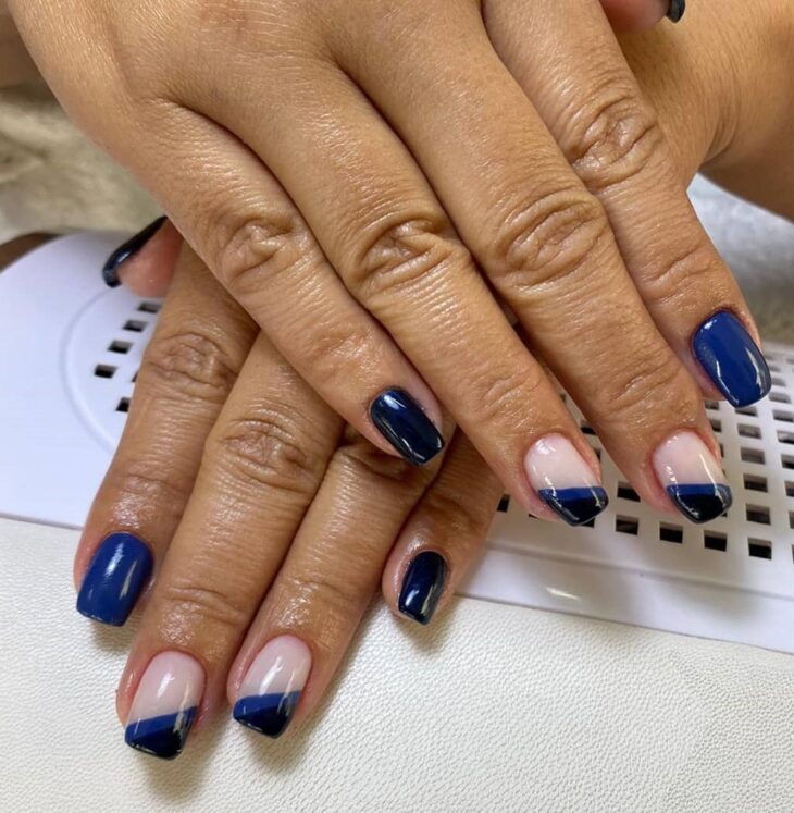 unhas decoradas azul 89