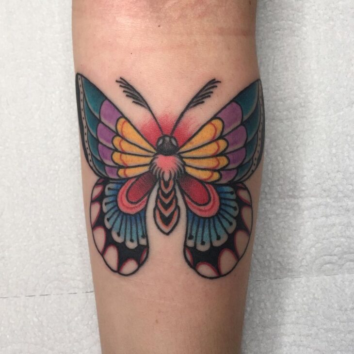 tatuagem de borboleta 80