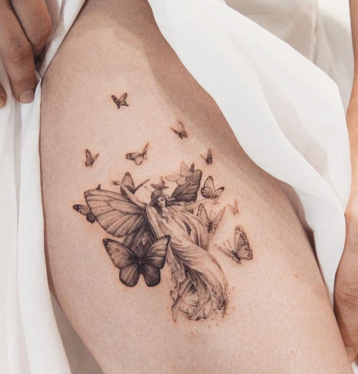 tatuagem de borboleta 398
