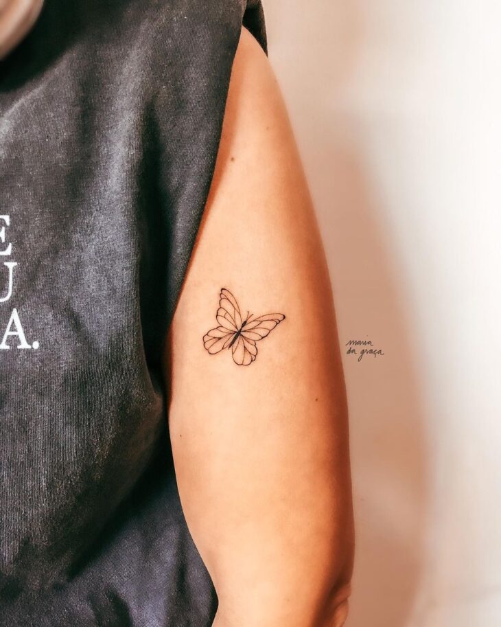 tatuagem de borboleta pequena