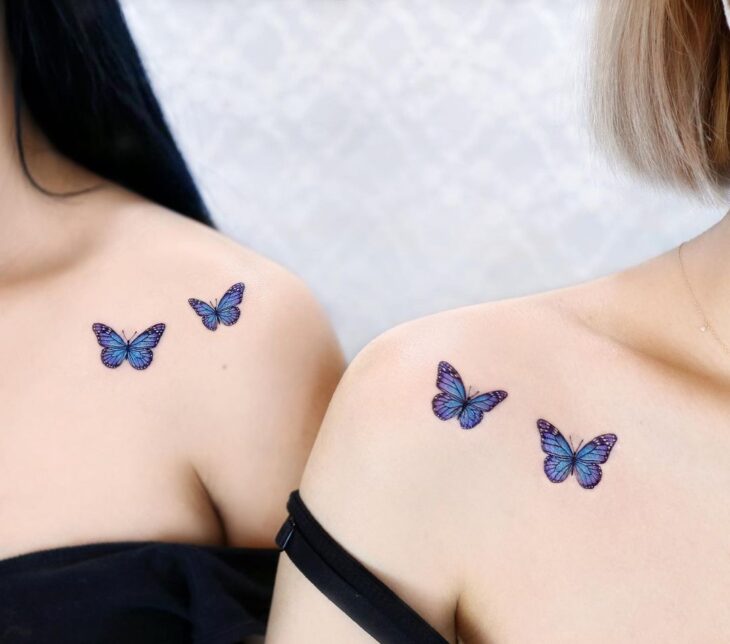 tatuagem de borboleta no ombro