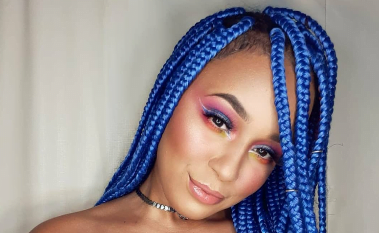 35 fotos de box braids azul e como fazer para ter tranças maravilhosas