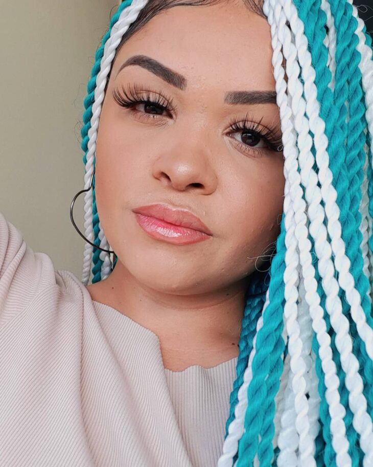 box braids azul 66